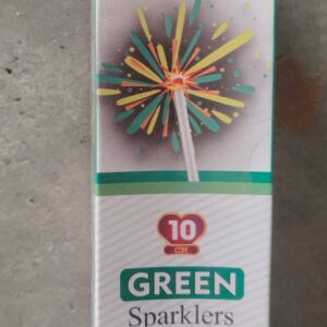 10 cm Green Sparklers